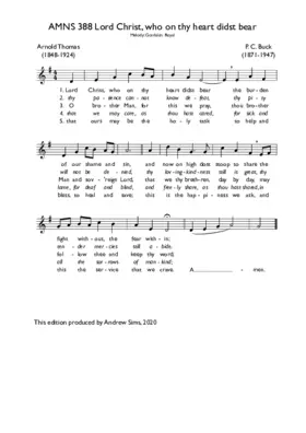 Lord Christ, who on thy heart didst bear
