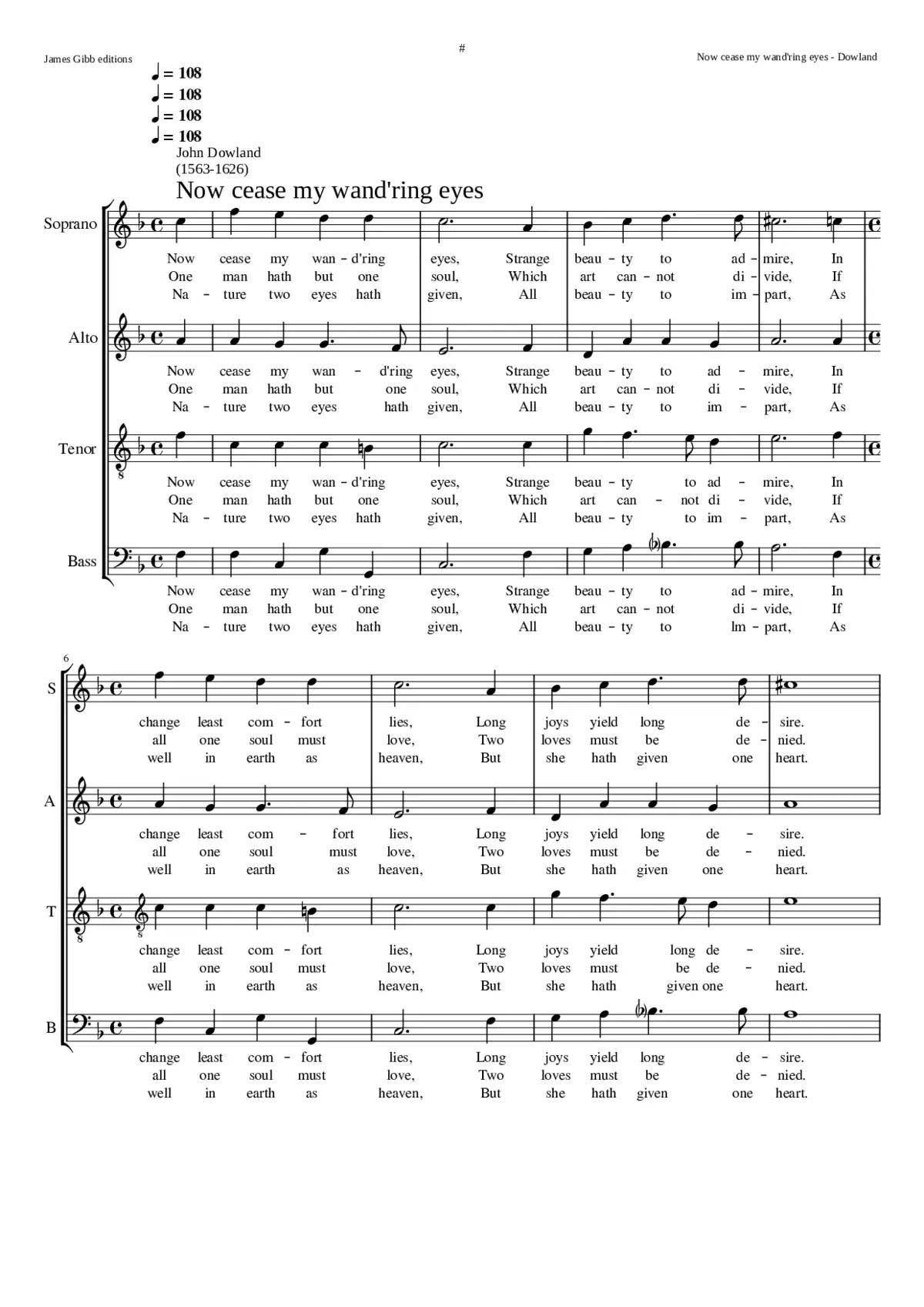 Now cease my wandring eyes - Page 1