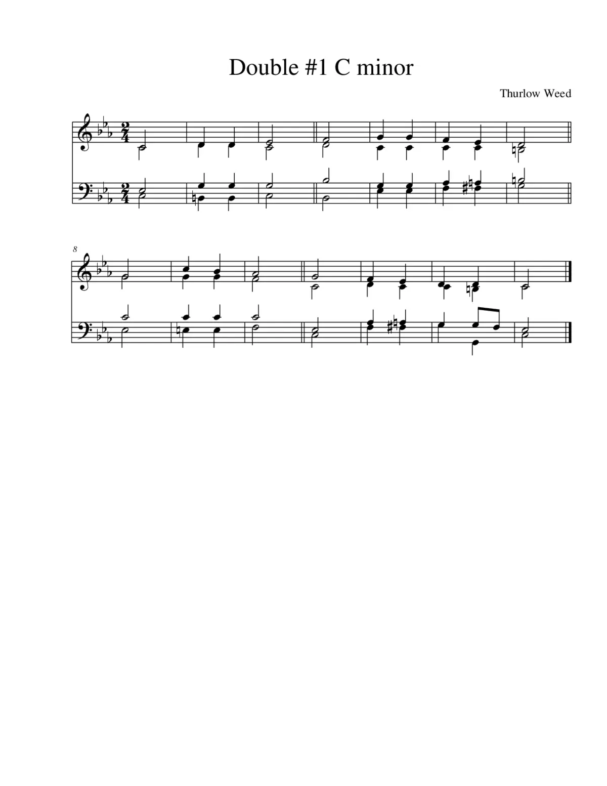 Double in C minor - Page 1