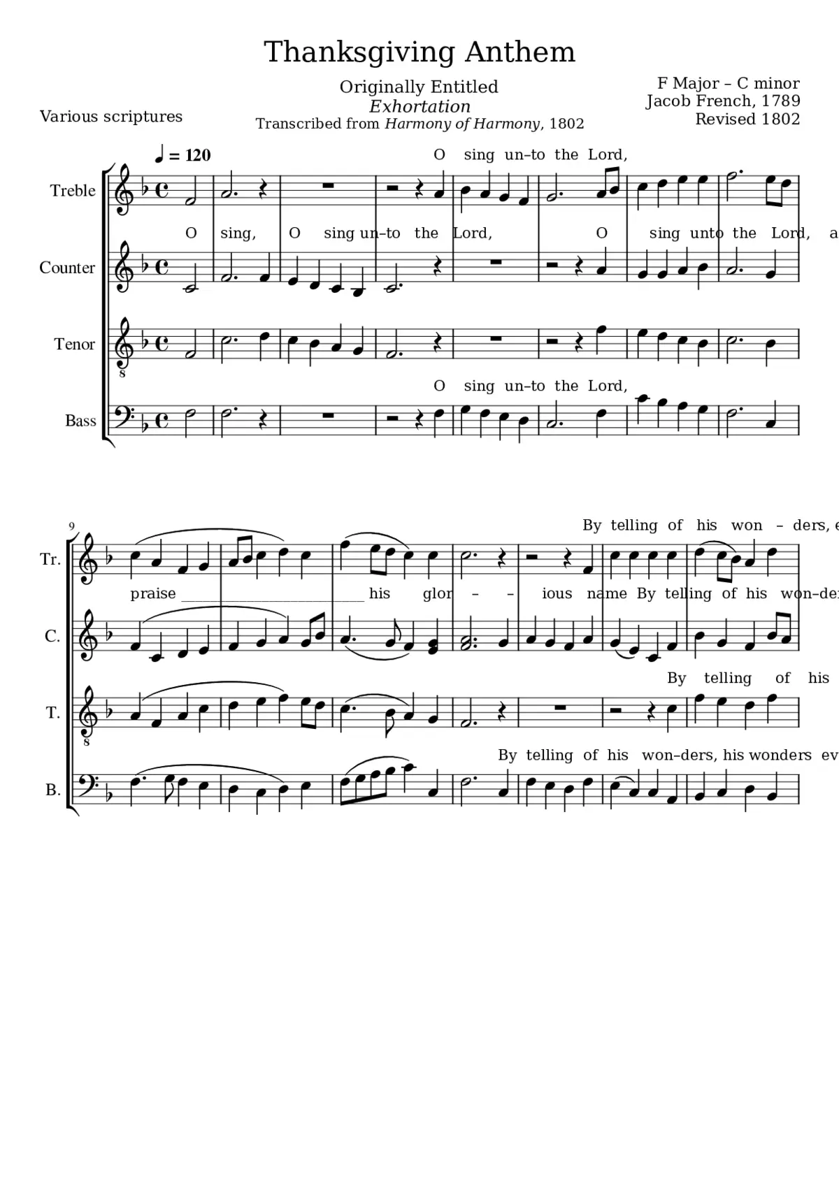 Thanksgiving Anthem - Page 1