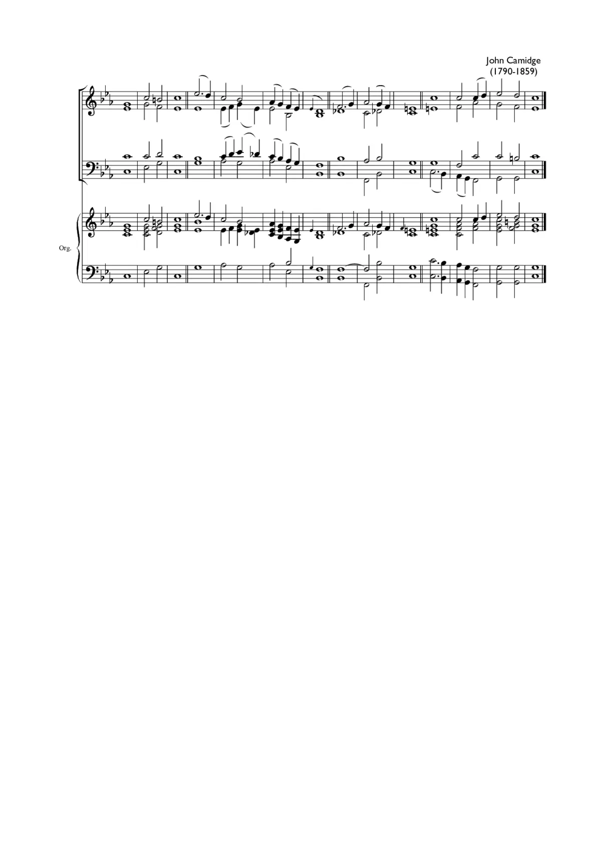 Double chant in C minor III - Page 1