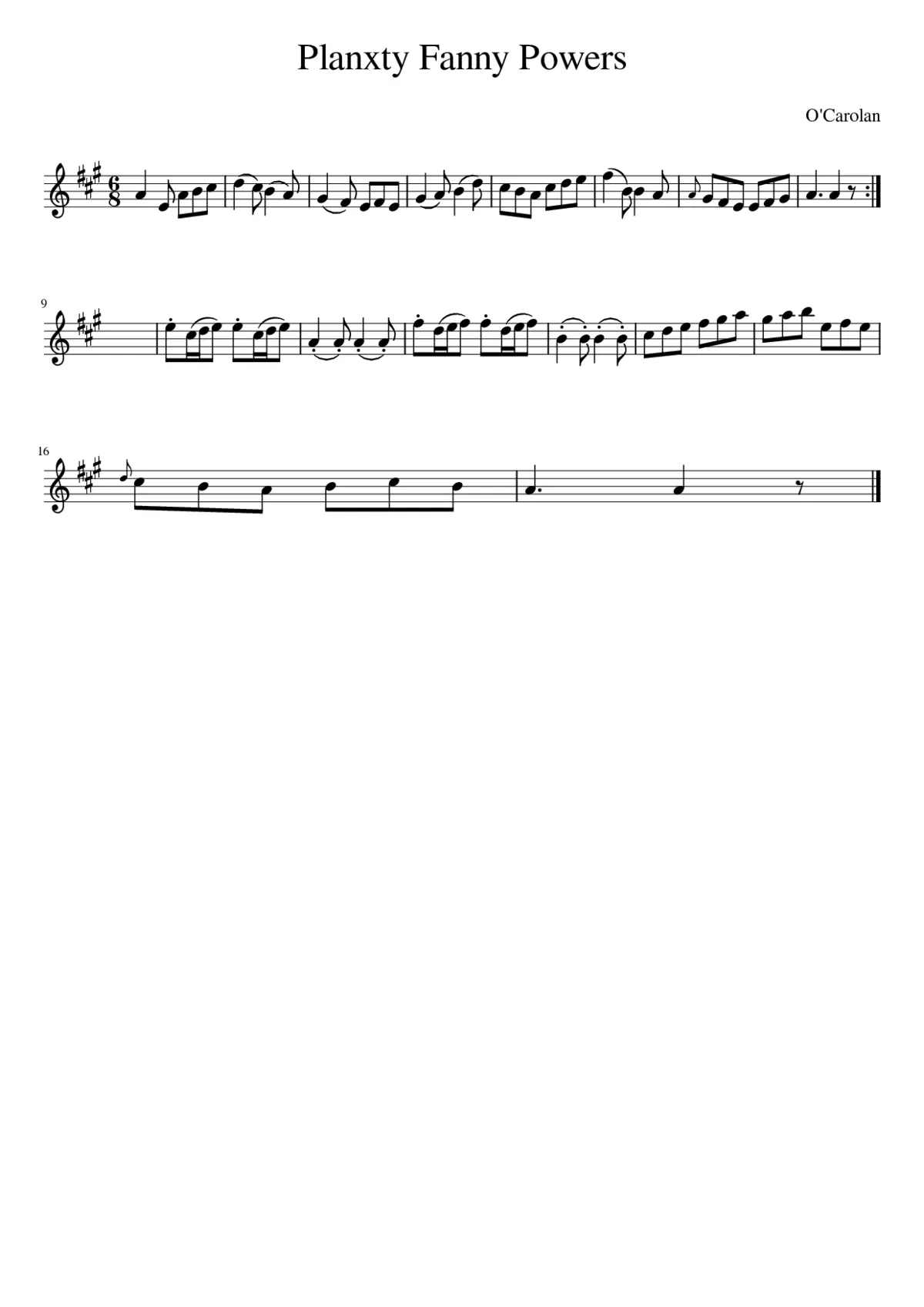 Planxty Fanny Powers - Page 1