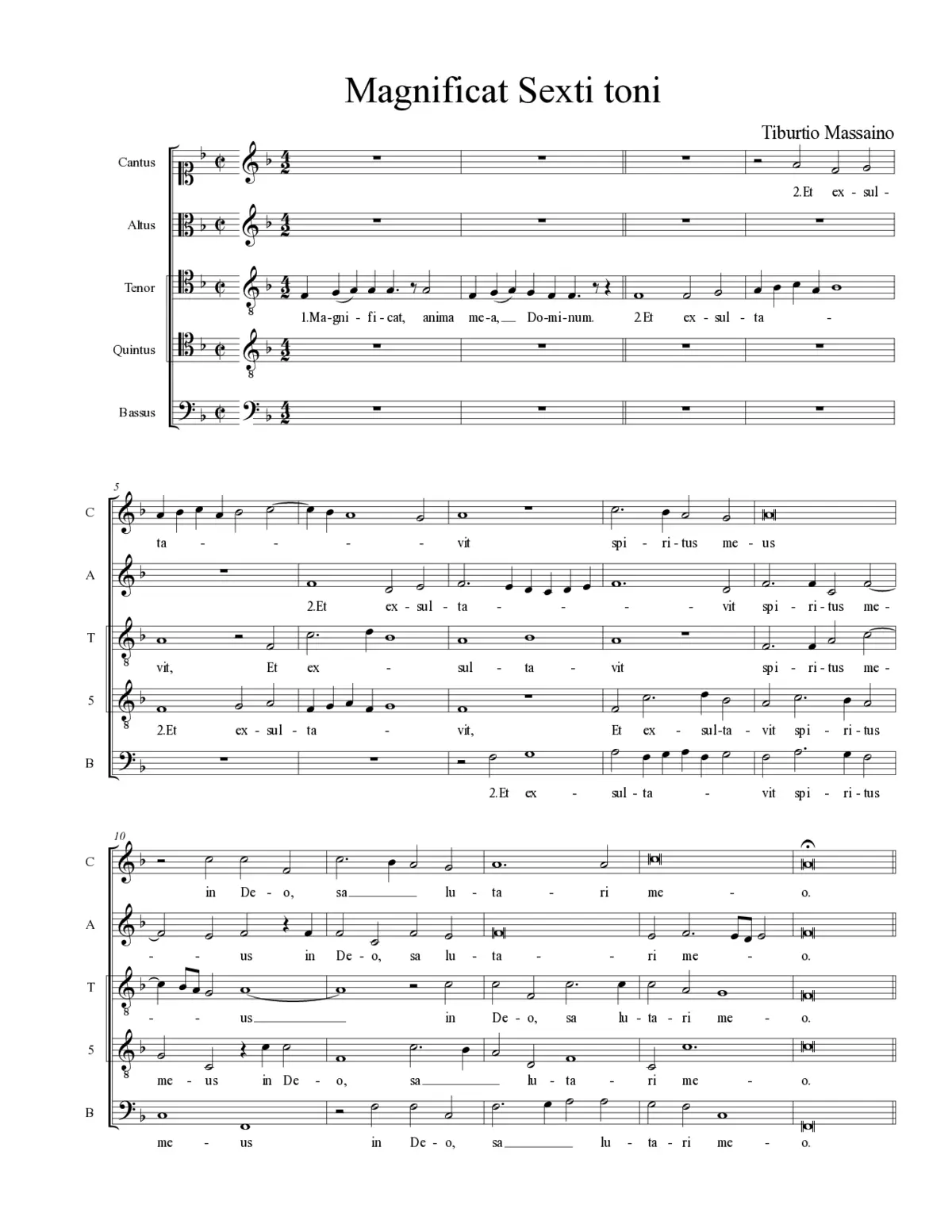 Magnificat Sexti toni - Page 1