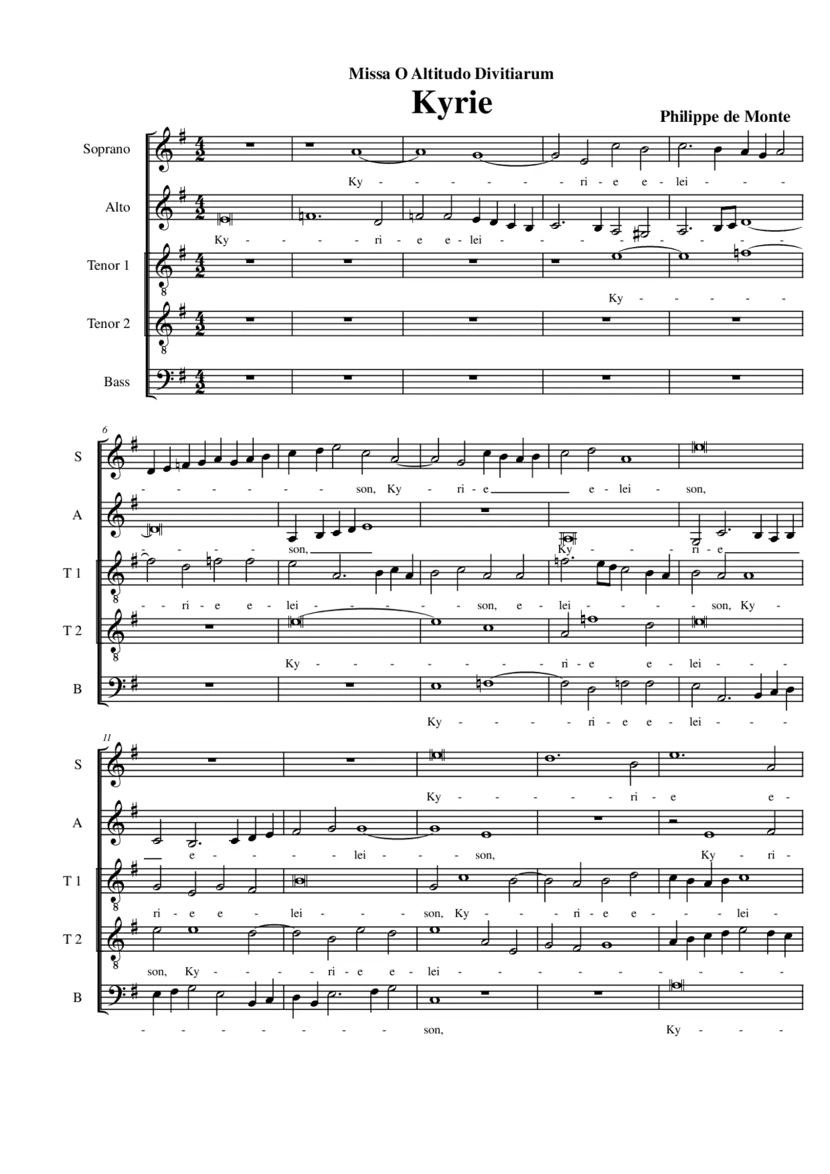Missa O Altitudo Divitiarum - Page 1