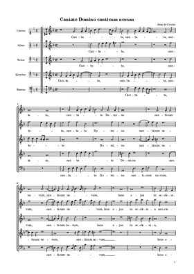 Cantate Domino canticum novum