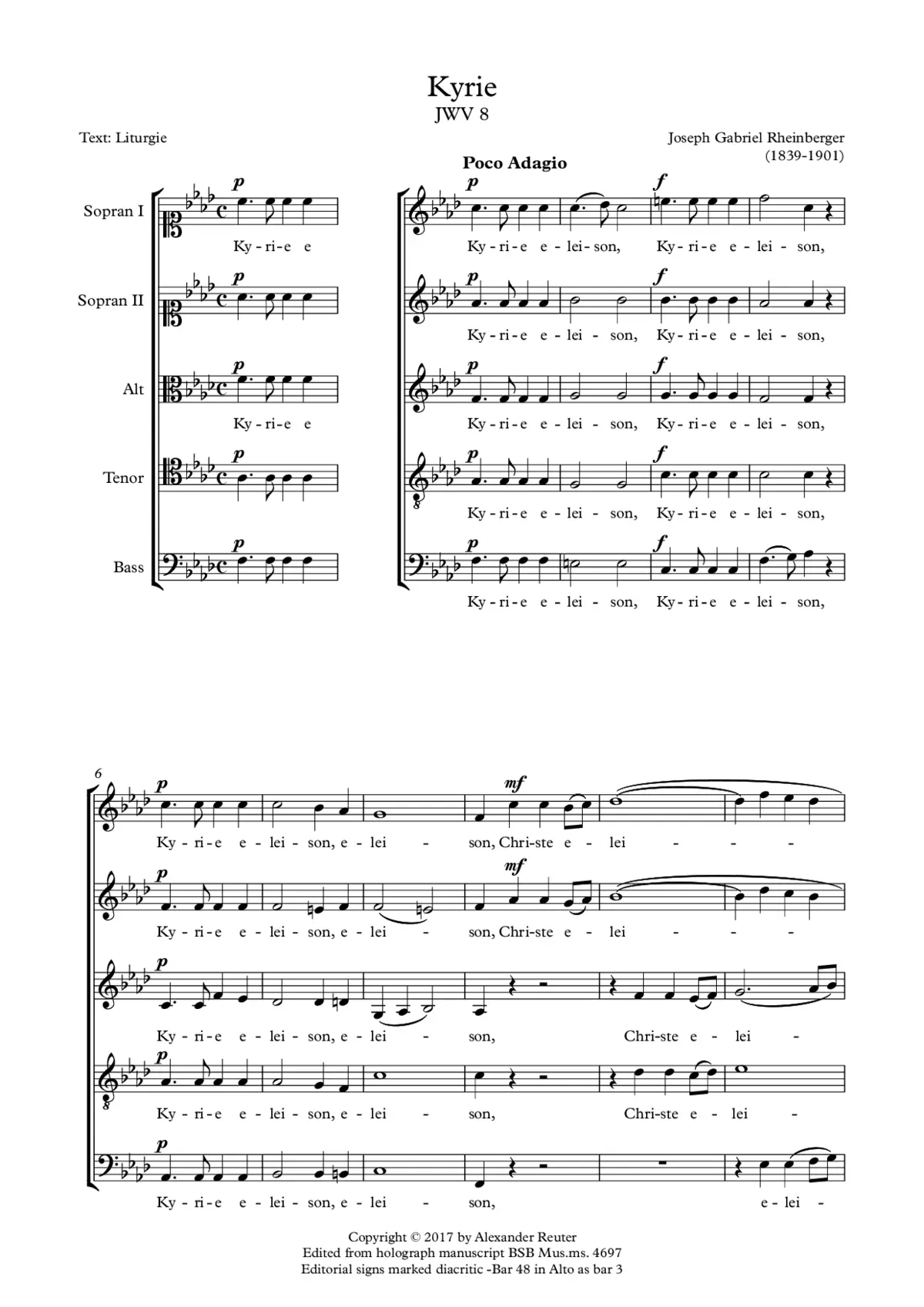 Kyrie, JWV 8 - Page 1