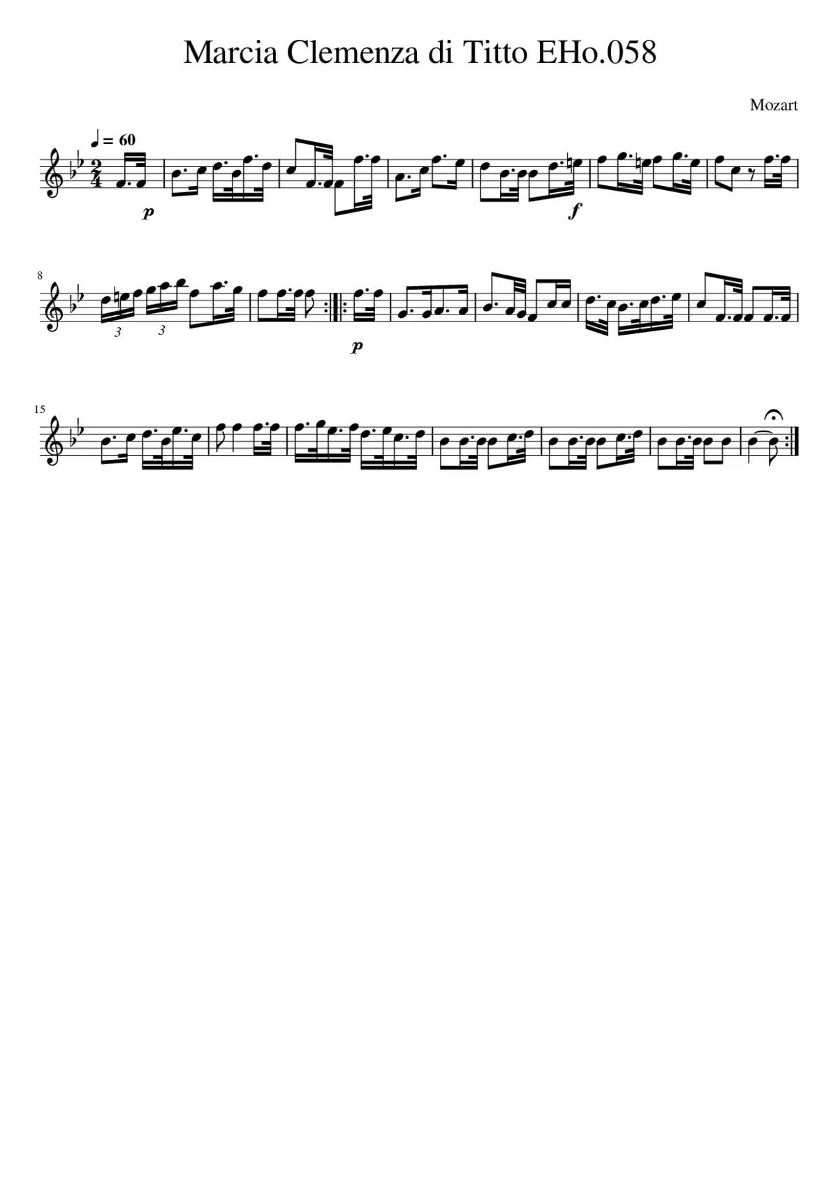 Marcia Clemenza di Titto EHo.058 - Page 1