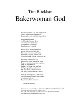 Bakerwoman God