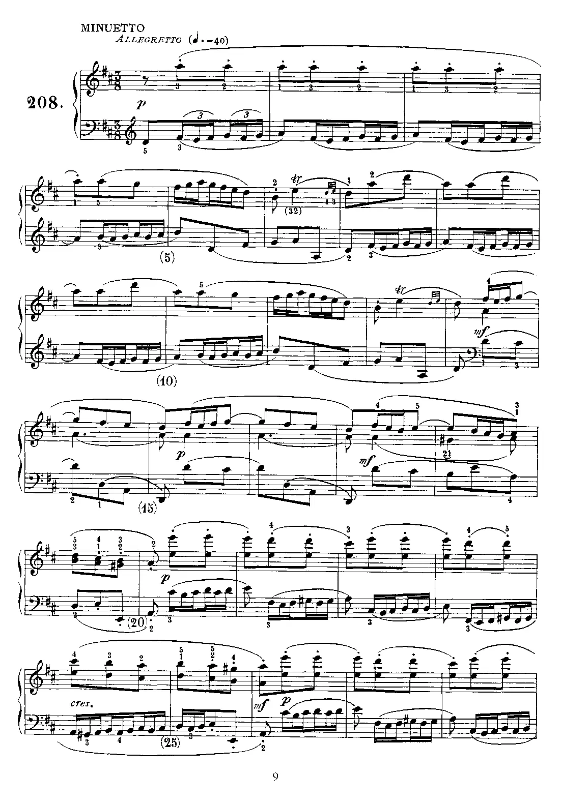 Keyboard Sonata in D major - Page 1