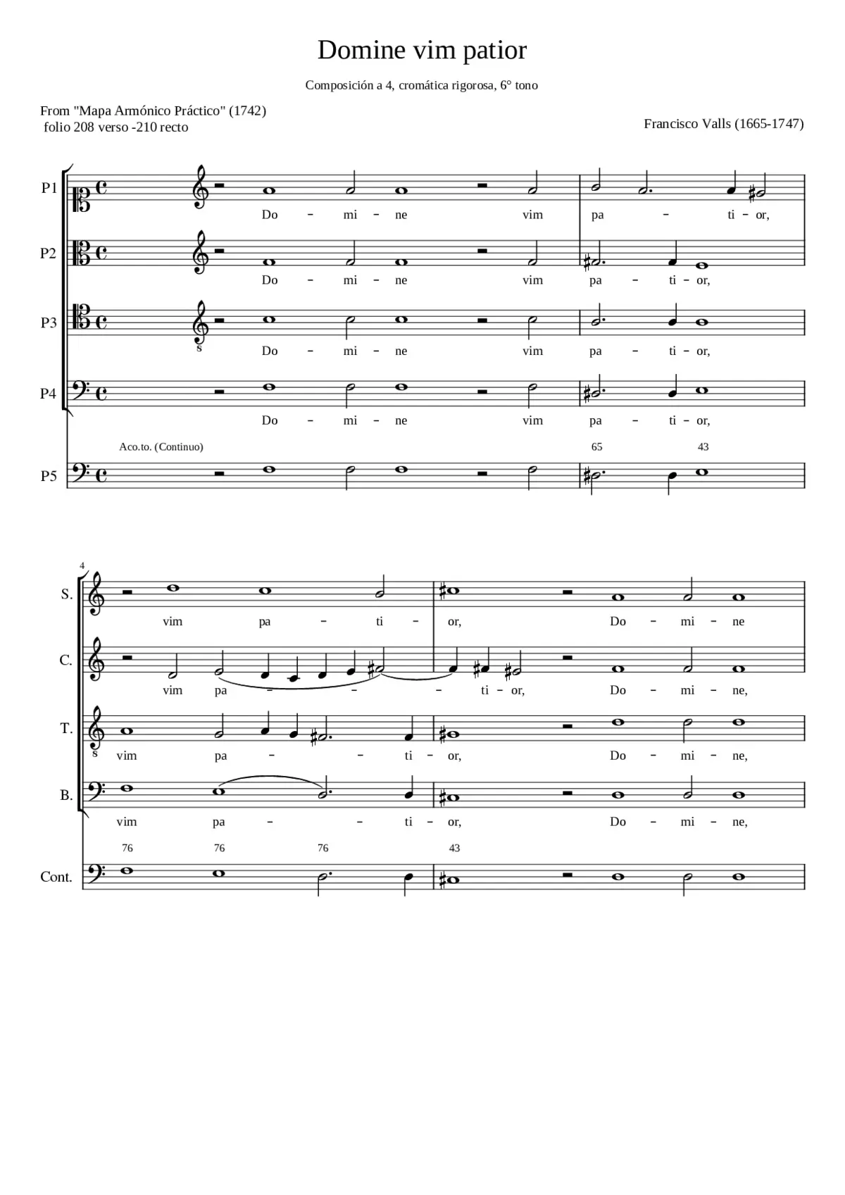 Domine vim patior - Page 1