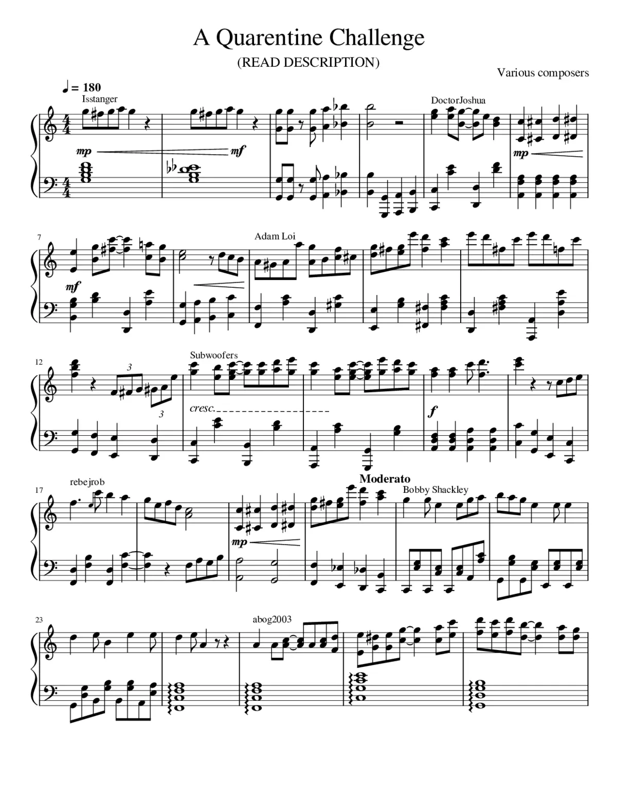 The Quarantine Challenge - Page 1