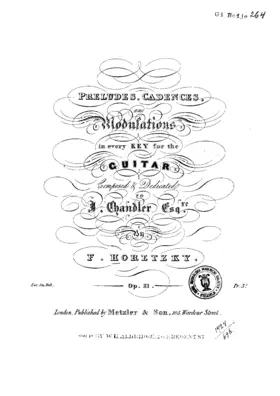 Preludes, Cadences and Modulations