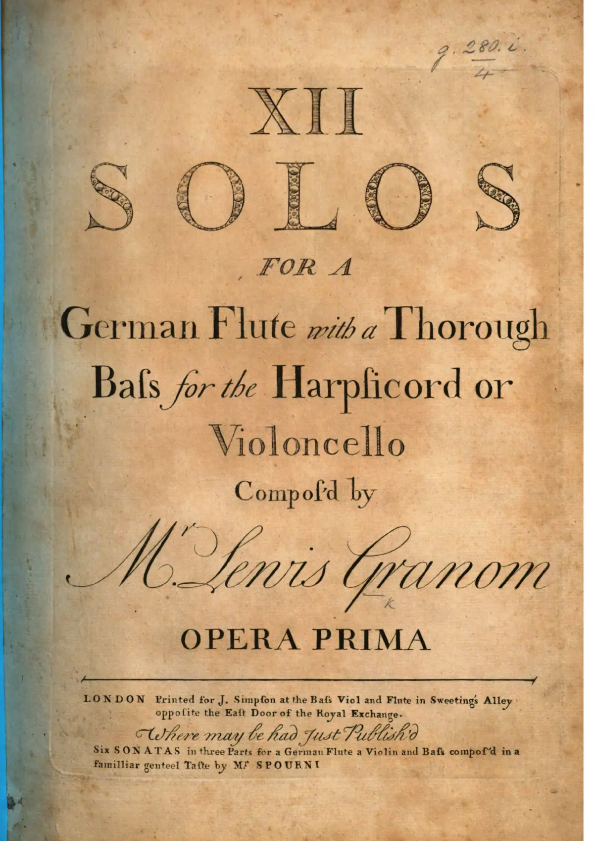12 Flute Sonatas - Page 1