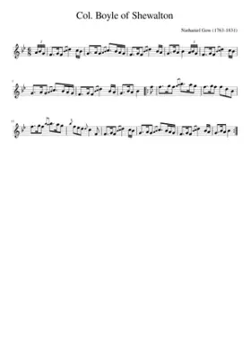 Col. Boyle of Shewalton