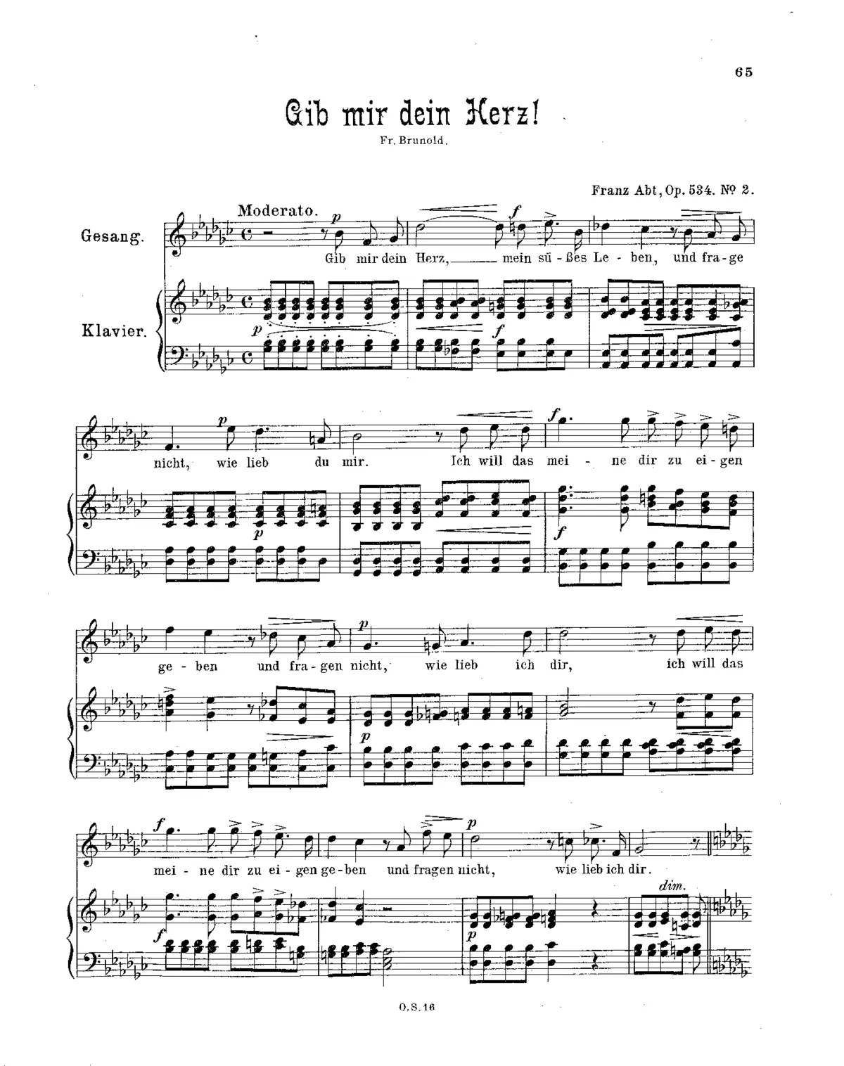 Drei Lieder f. 1 Singst. m. Pfte. - Page 1
