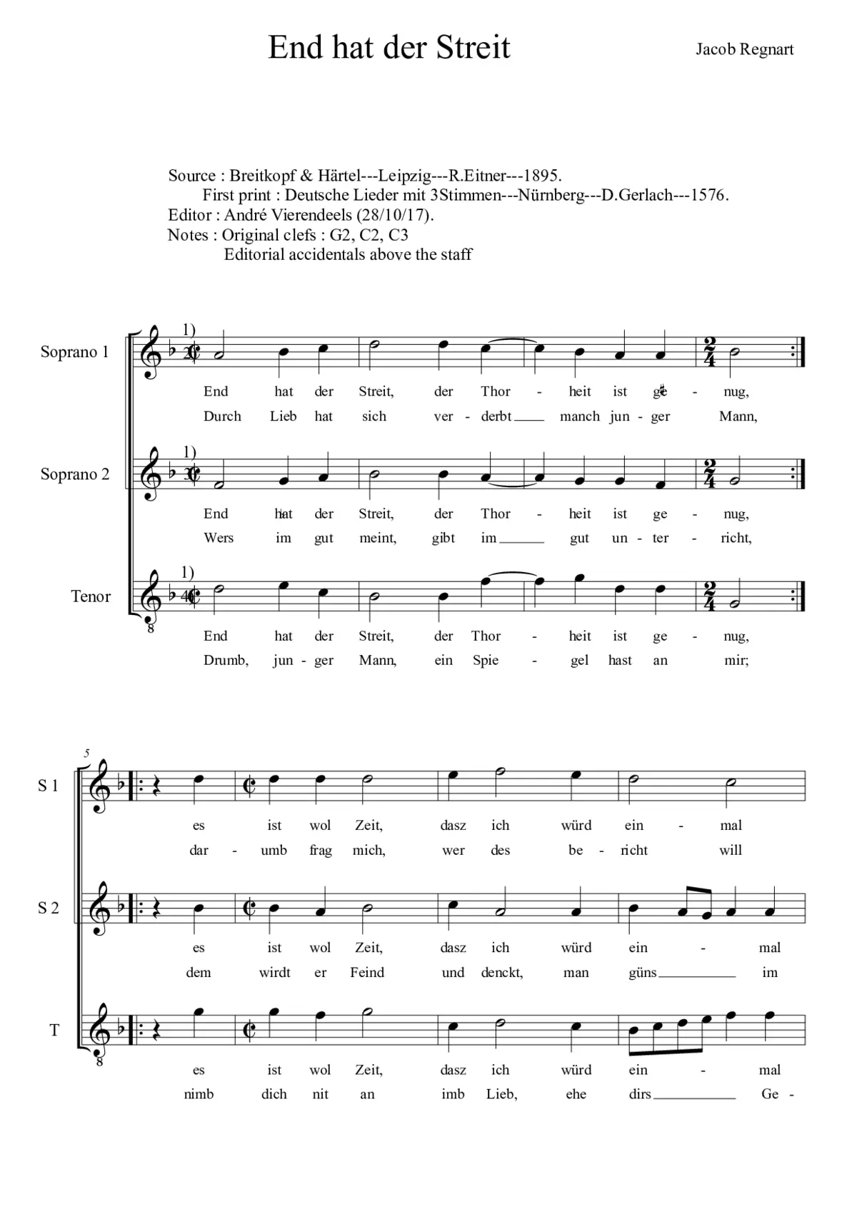 End hat der Streit - Page 1