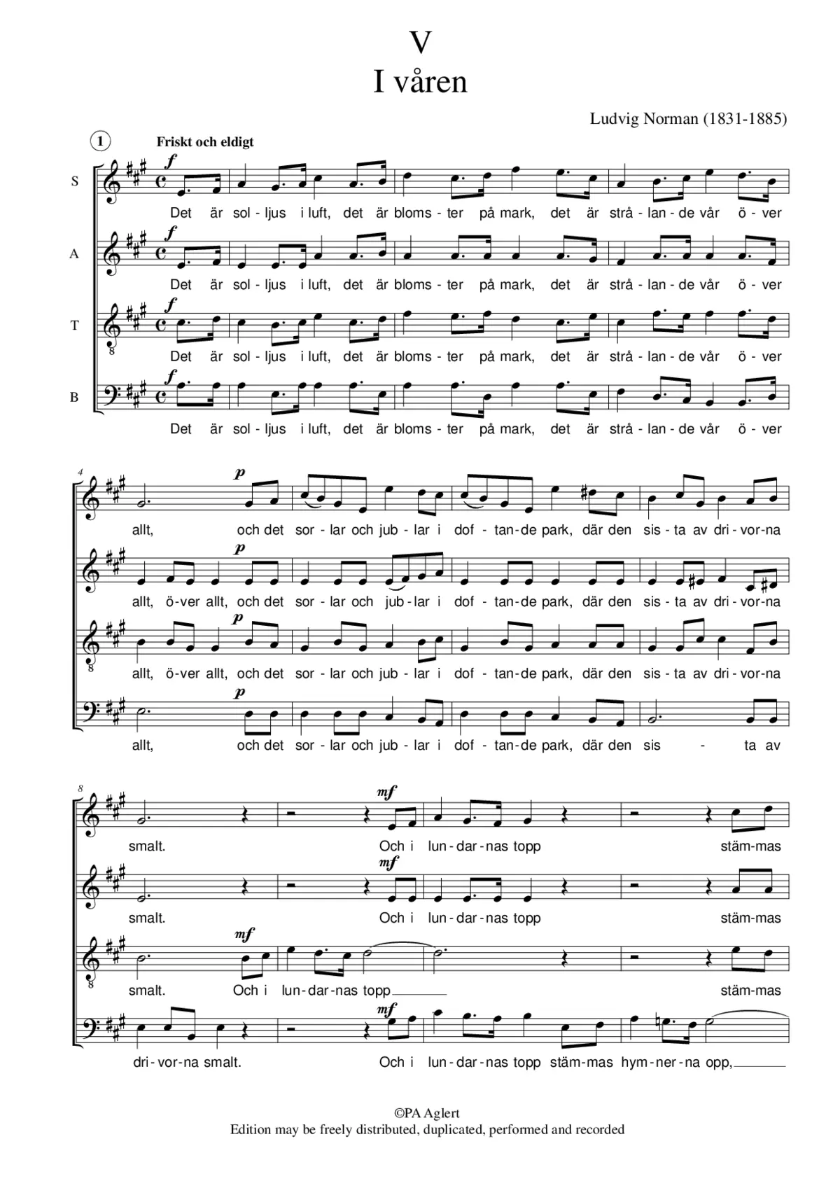 I våren (V) - Page 1