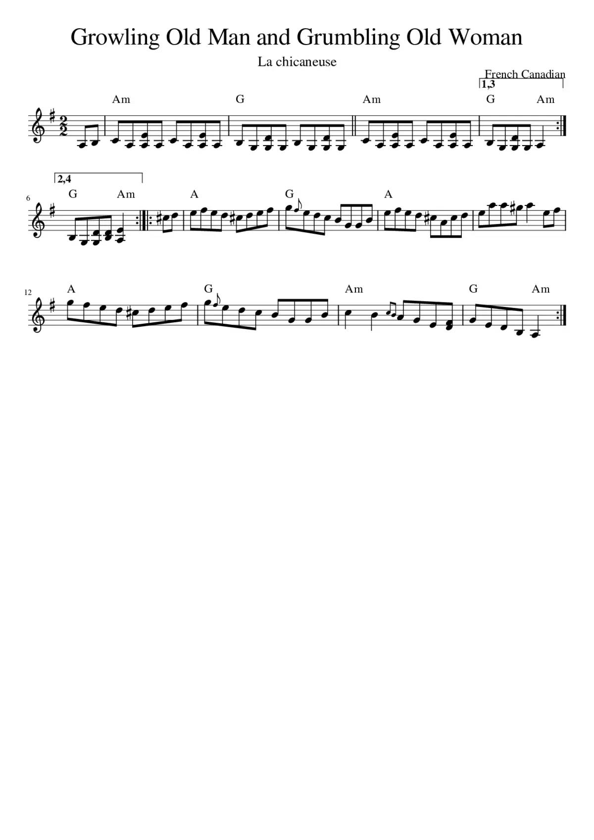 Growling Old Man and Grumbling Old Woman - Page 1