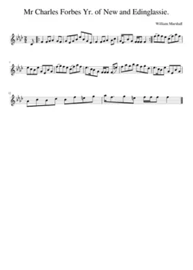 Mr Charles Forbes Yr. of New and Edinglassie.
