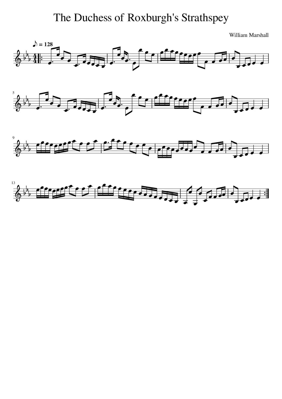 The Duchess of Roxburgh's Strathspey - Page 1