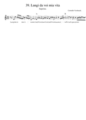 39. Lungi da voi mia vita