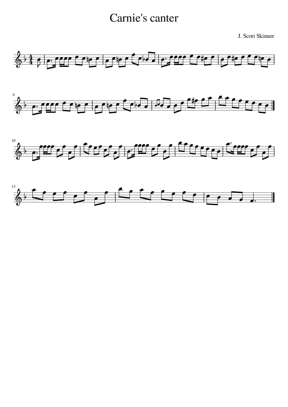 Carnie's Canter - Page 1