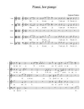 Piansi, hor piango