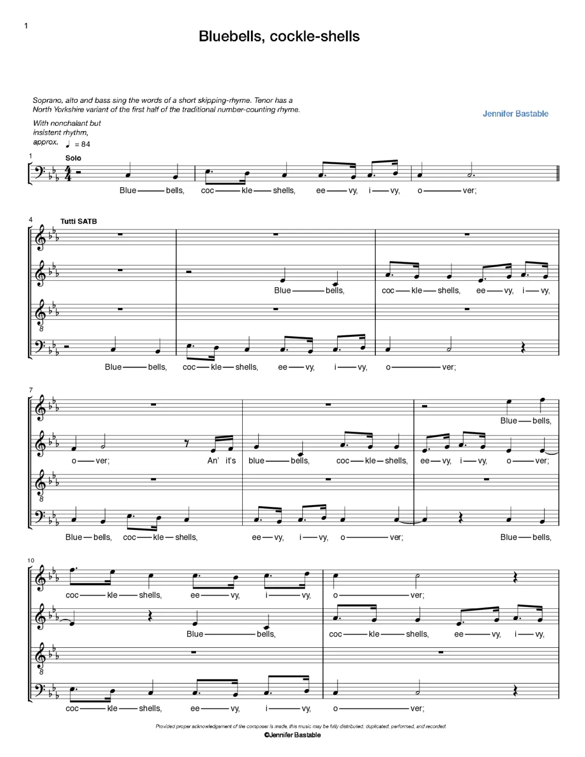 Bluebells, cockle-shells - Page 1