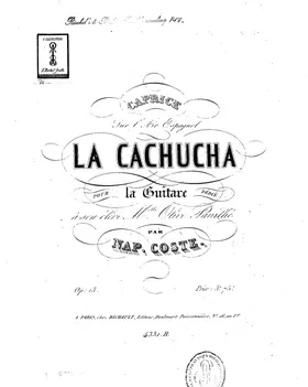 Caprice sur l'air espagnol 'La Cachucha'