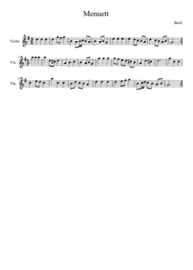 3 Minuets BWV 841-843