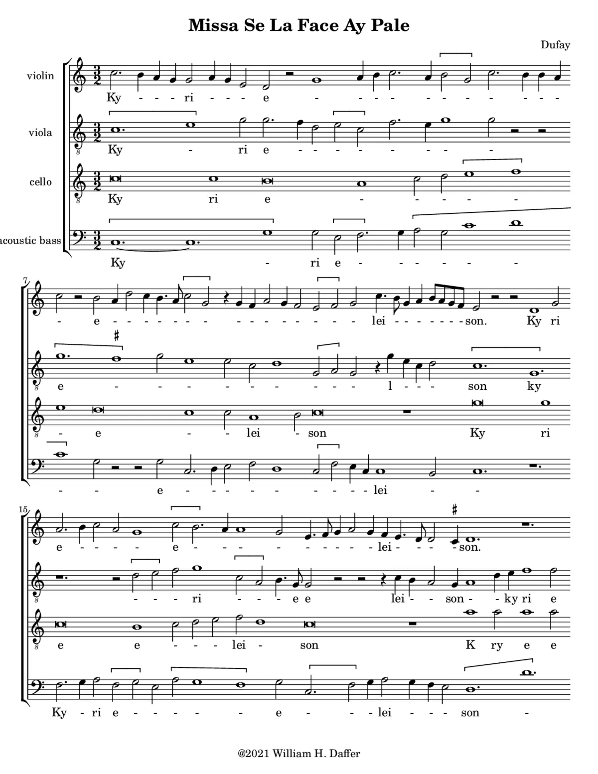 Missa Se la face ay pale - Page 1