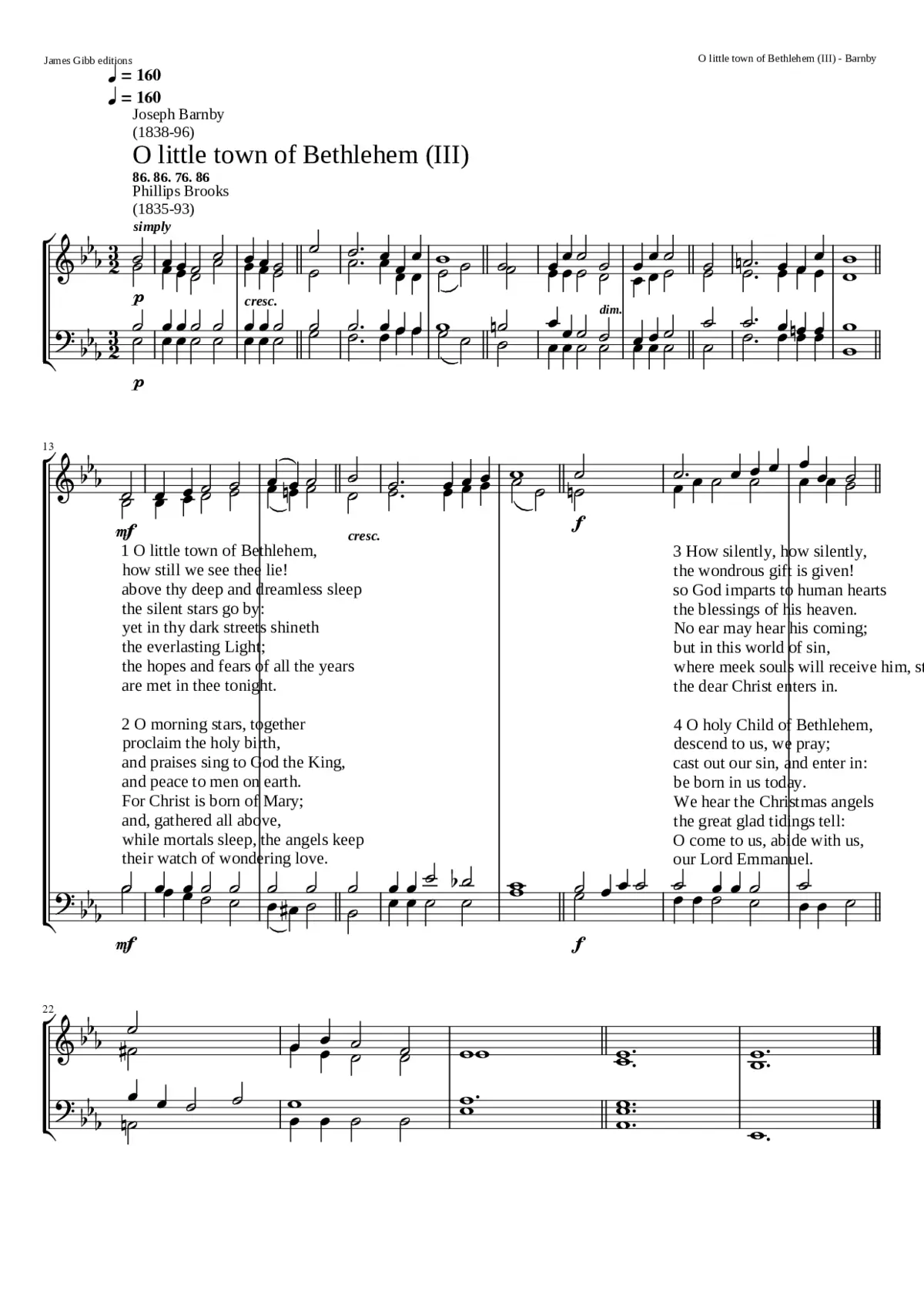 O little town of Bethlehem (III) - Page 1