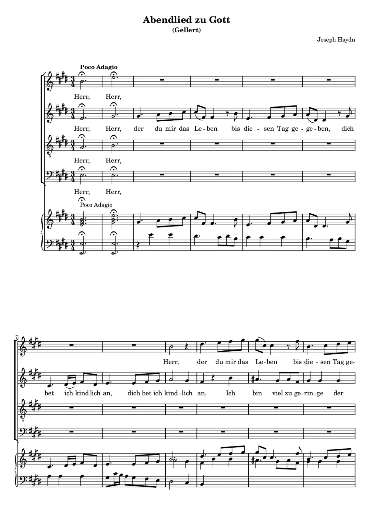 Abendlied zu Gott - Page 1