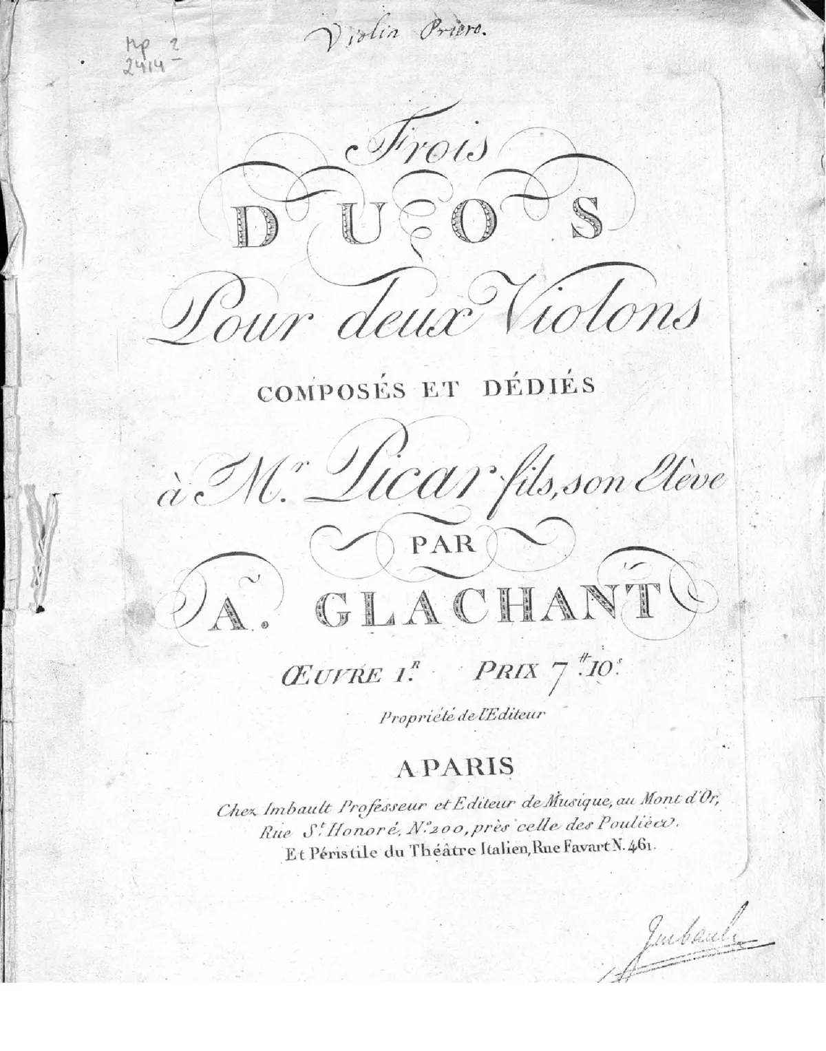 3 Duets for Two Violins - Page 1