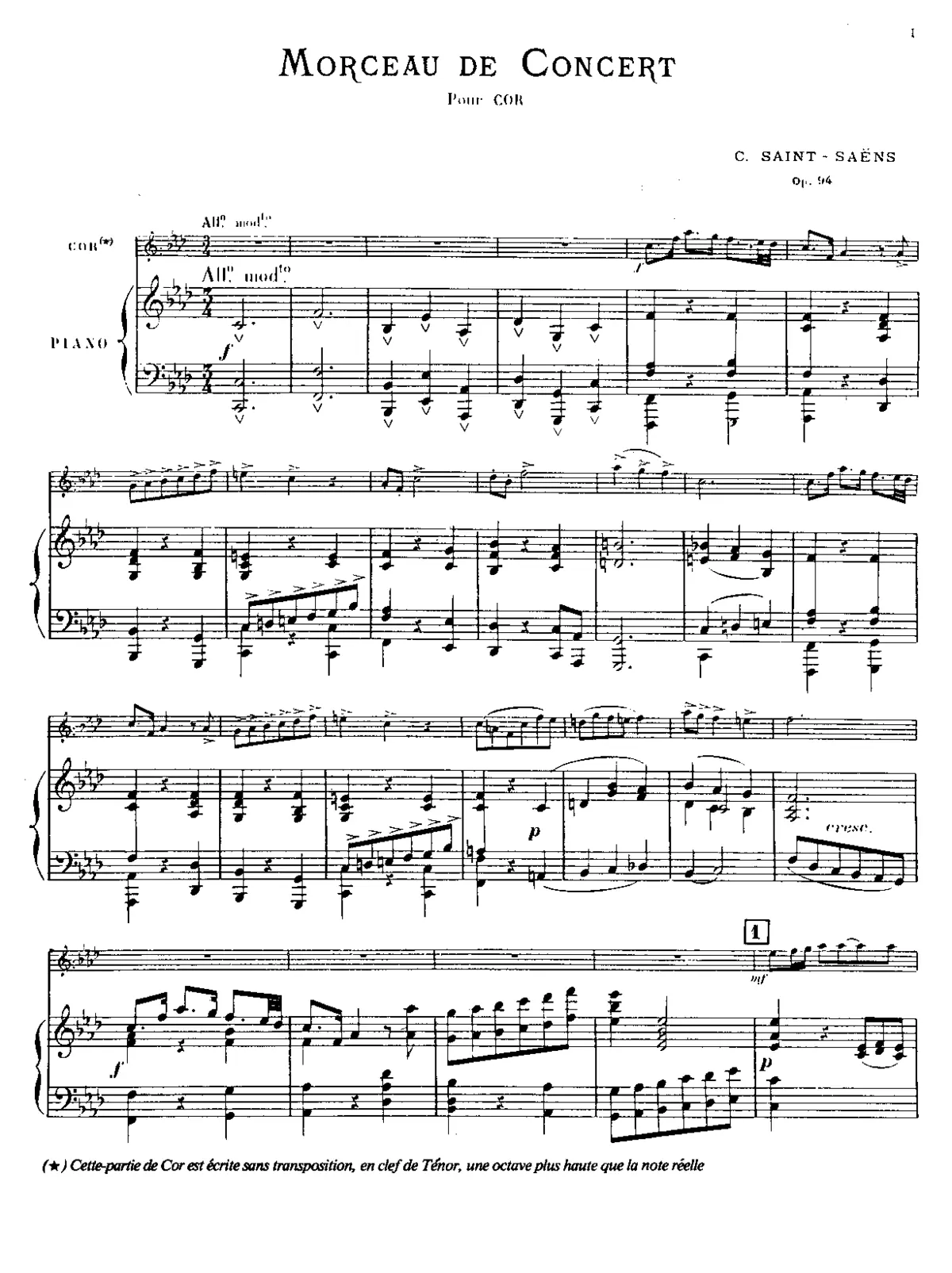 Morceau de concert - Page 1