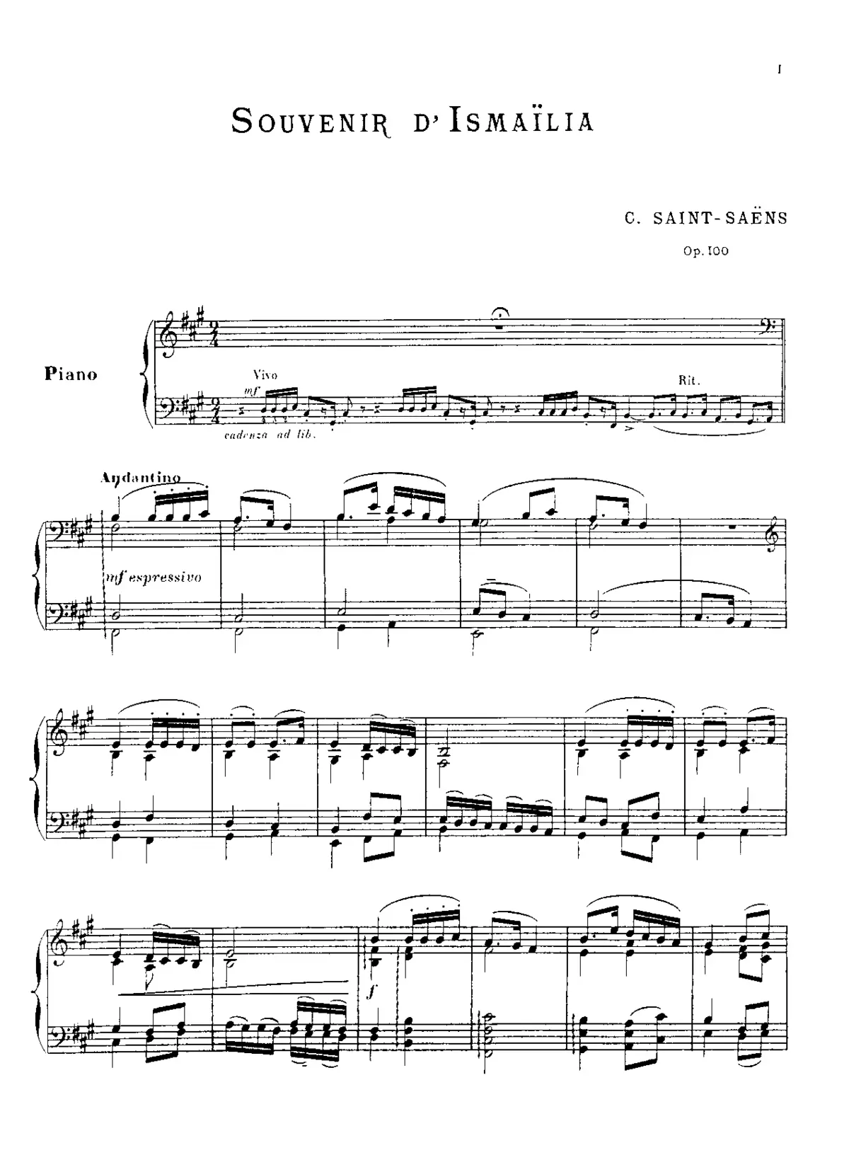Souvenir d'Ismaïlia - Page 1