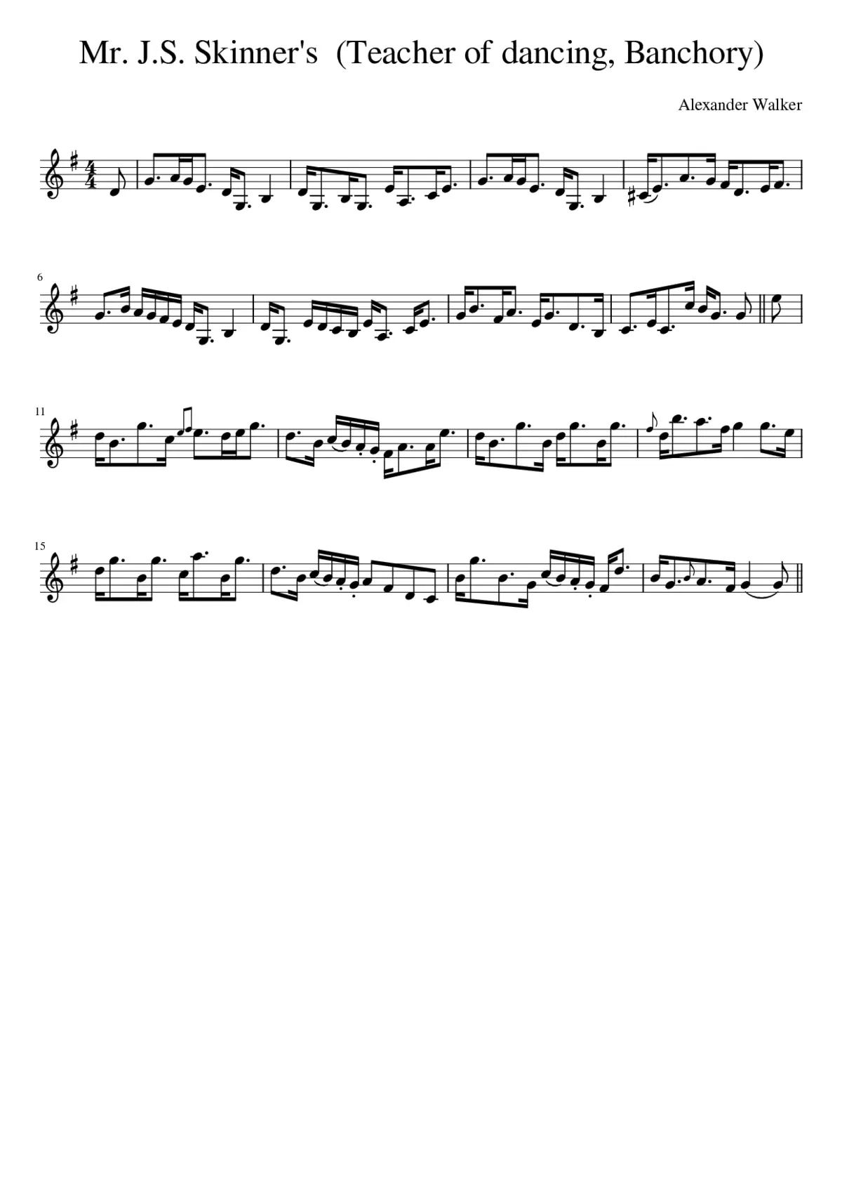 Mr. J.S. Skinner's (Teacher of dancing Banchory) - Page 1