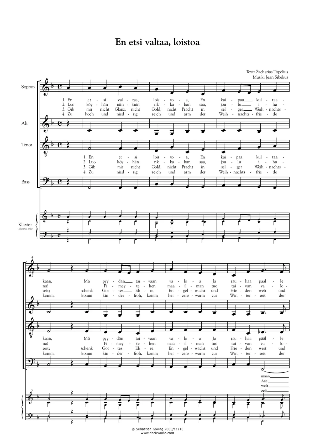 En etsi valtaa, loistoa - Page 1