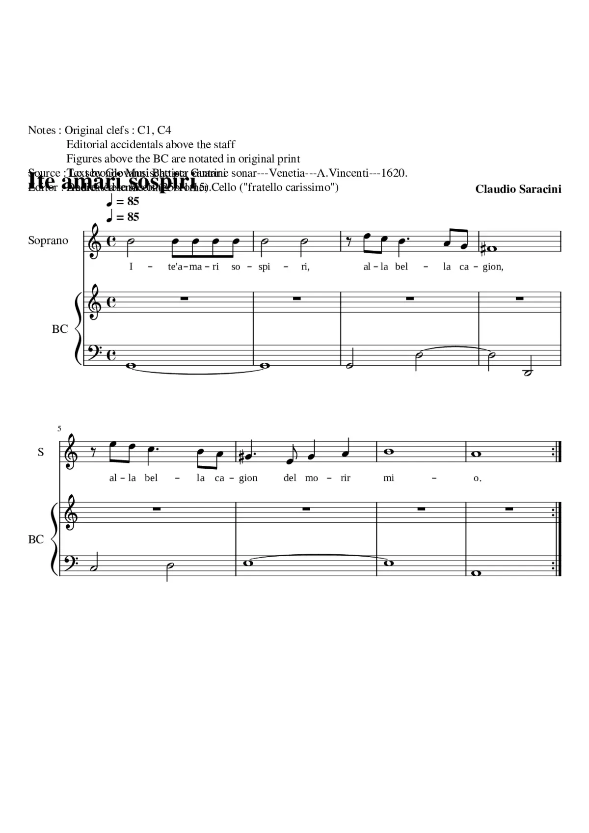 Ite amari sospiri - Page 1