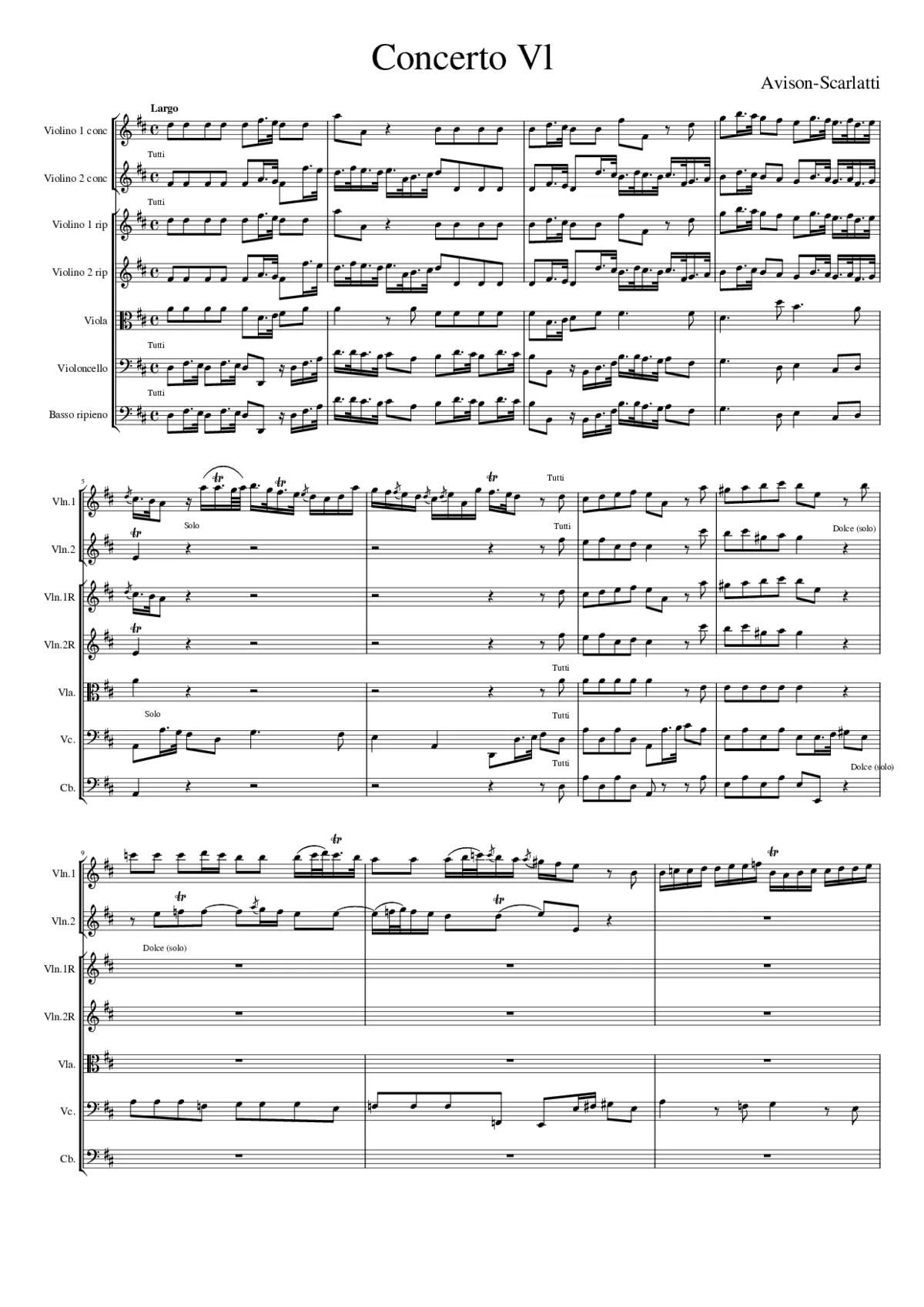 Concerto Grosso nr 6 - Page 1