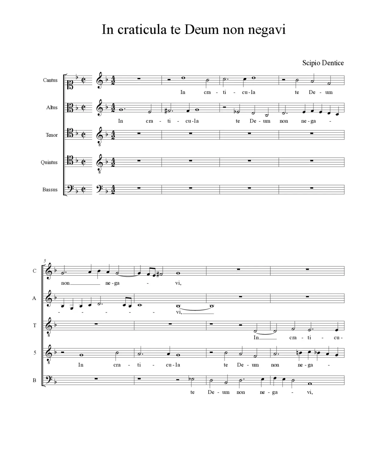 In craticula te Deum non negavi - Page 1