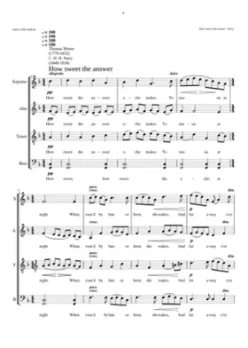 How sweet the answer