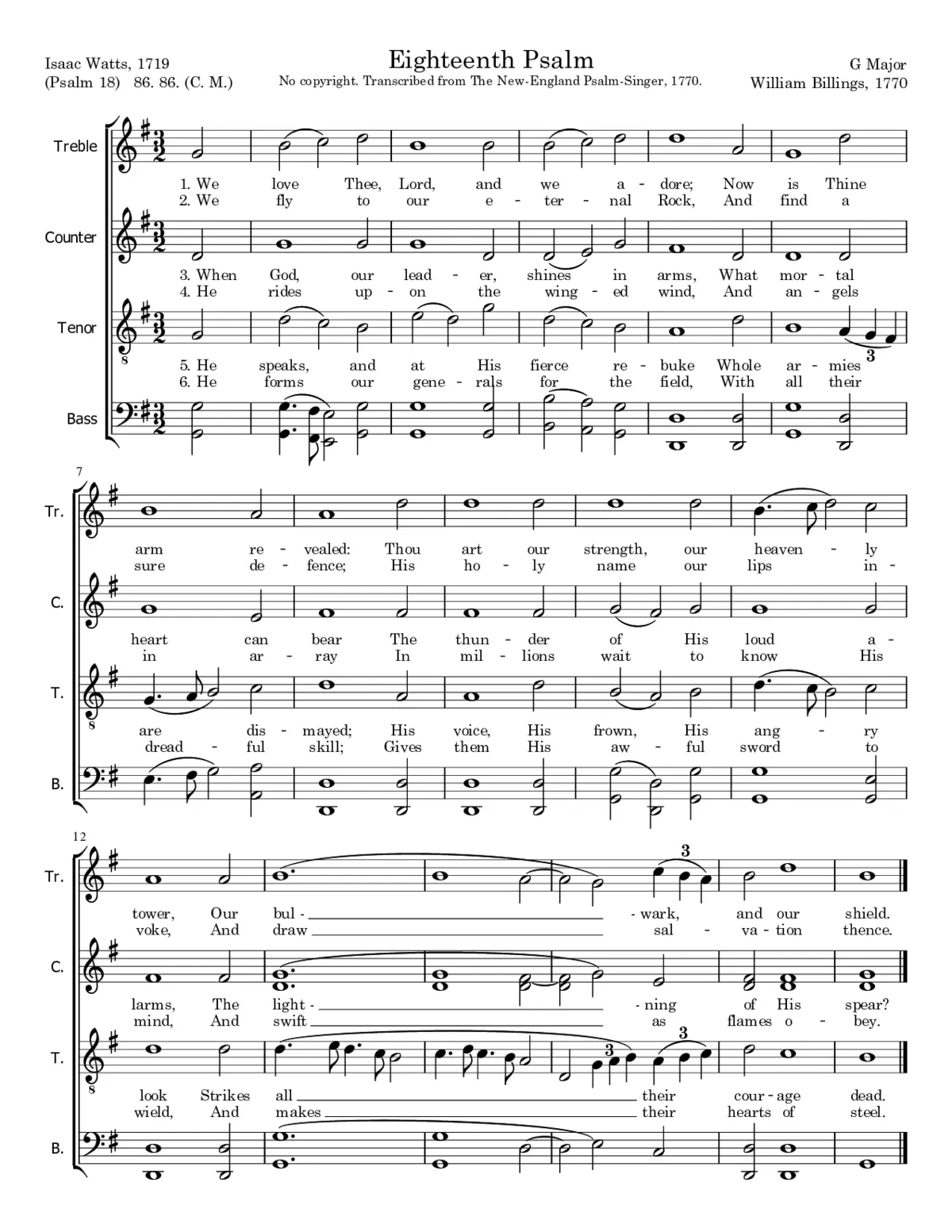 Eighteenth Psalm - Page 1