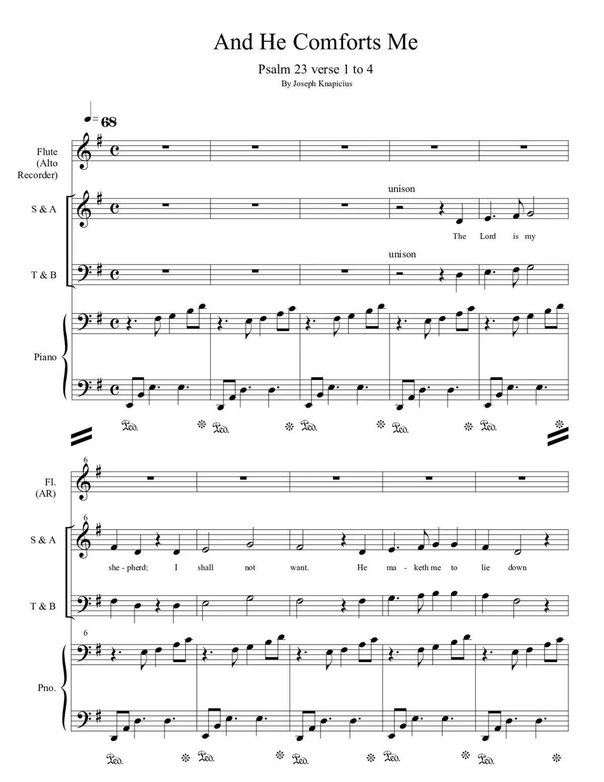 And He comforts me - Page 1