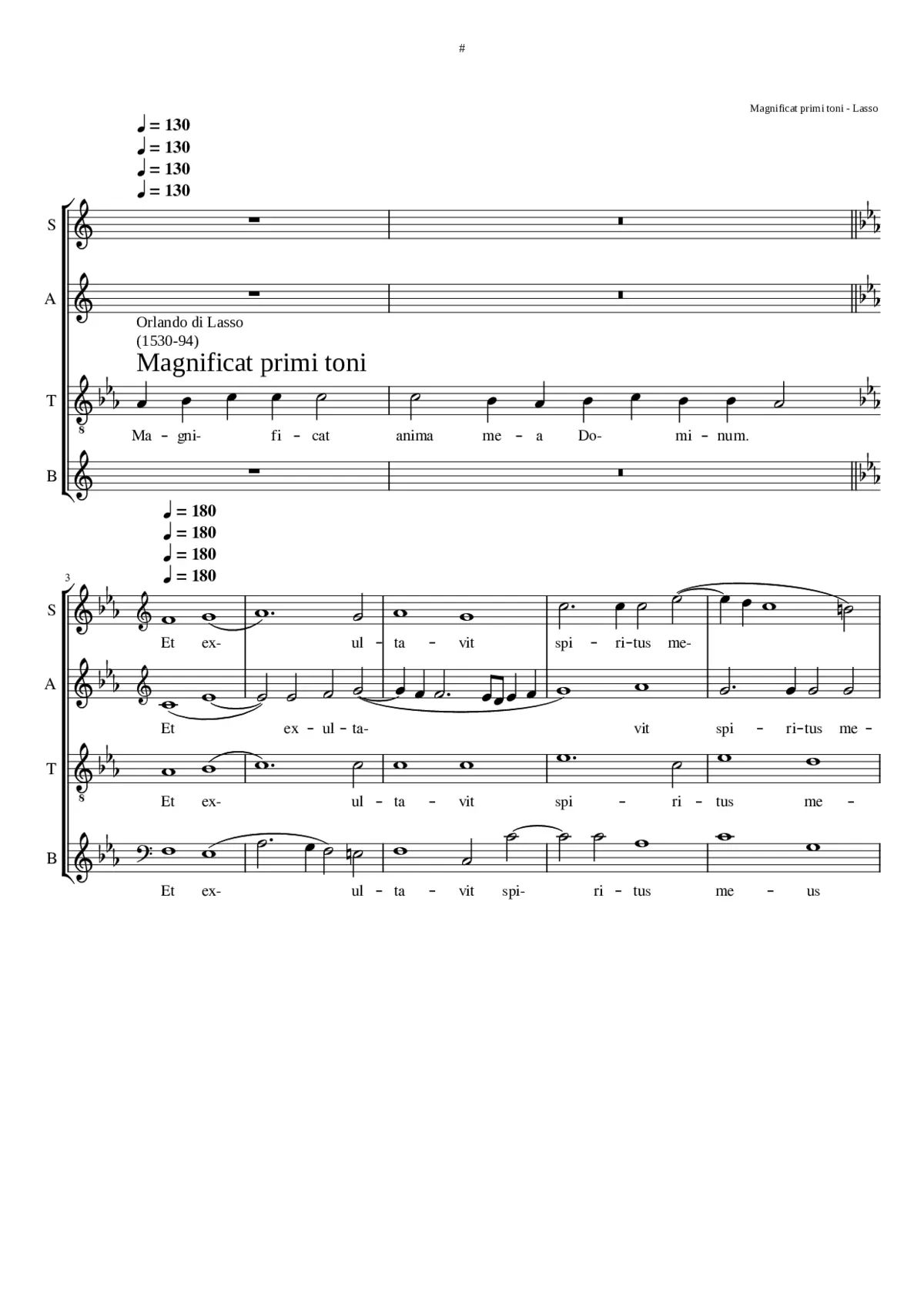 Magnificat primi toni - Page 1