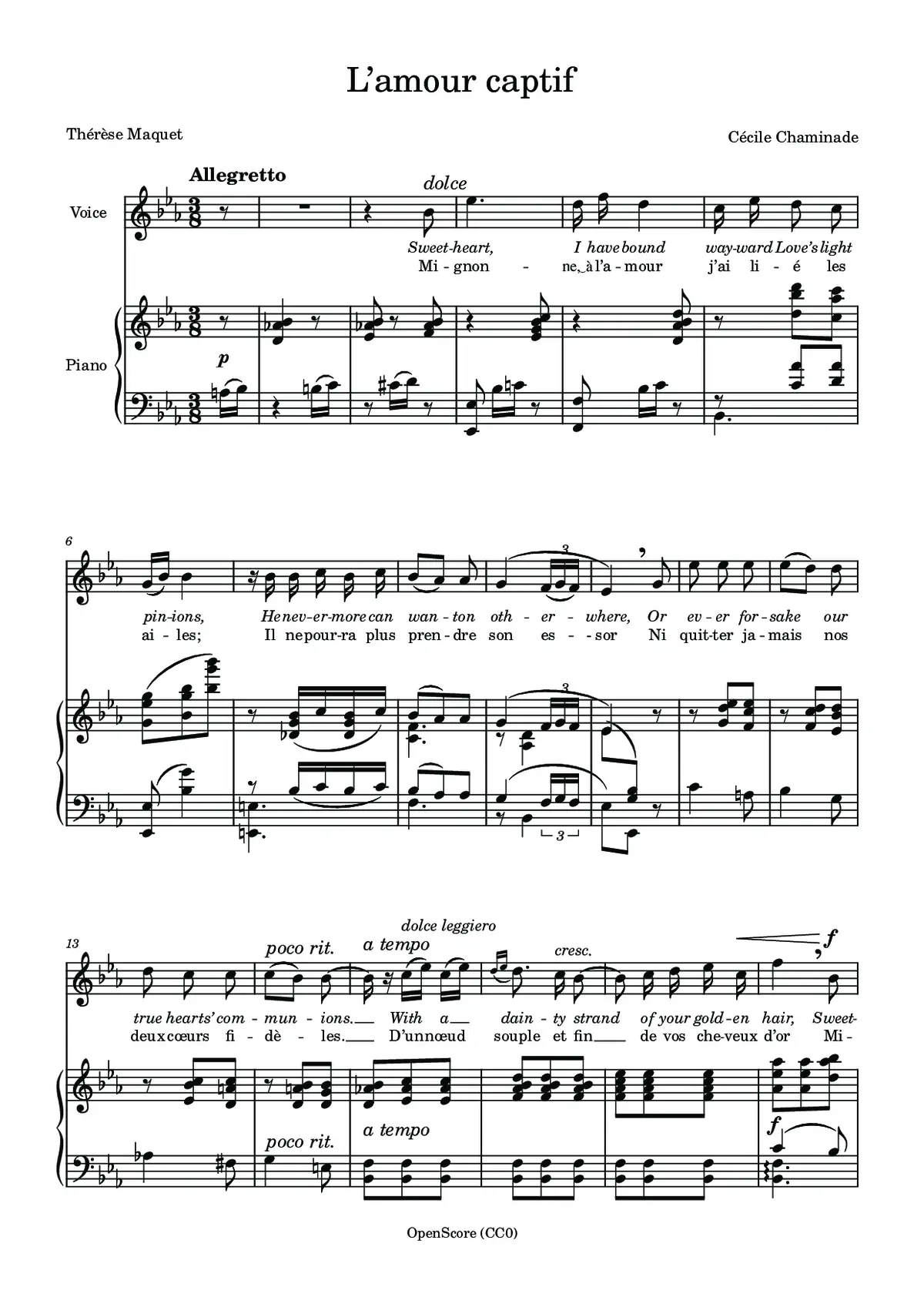 L’amour captif - Page 1