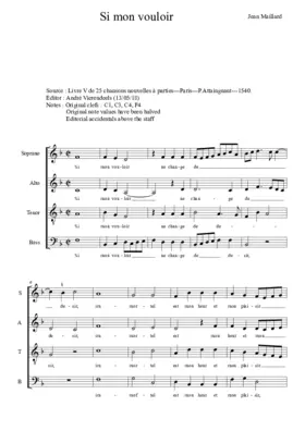 Si mon vouloir