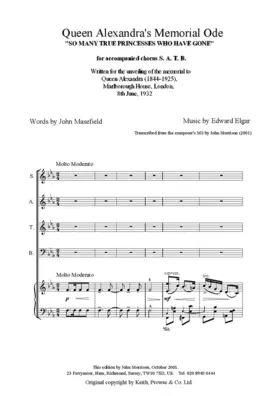 Queen Alexandra's Memorial Ode