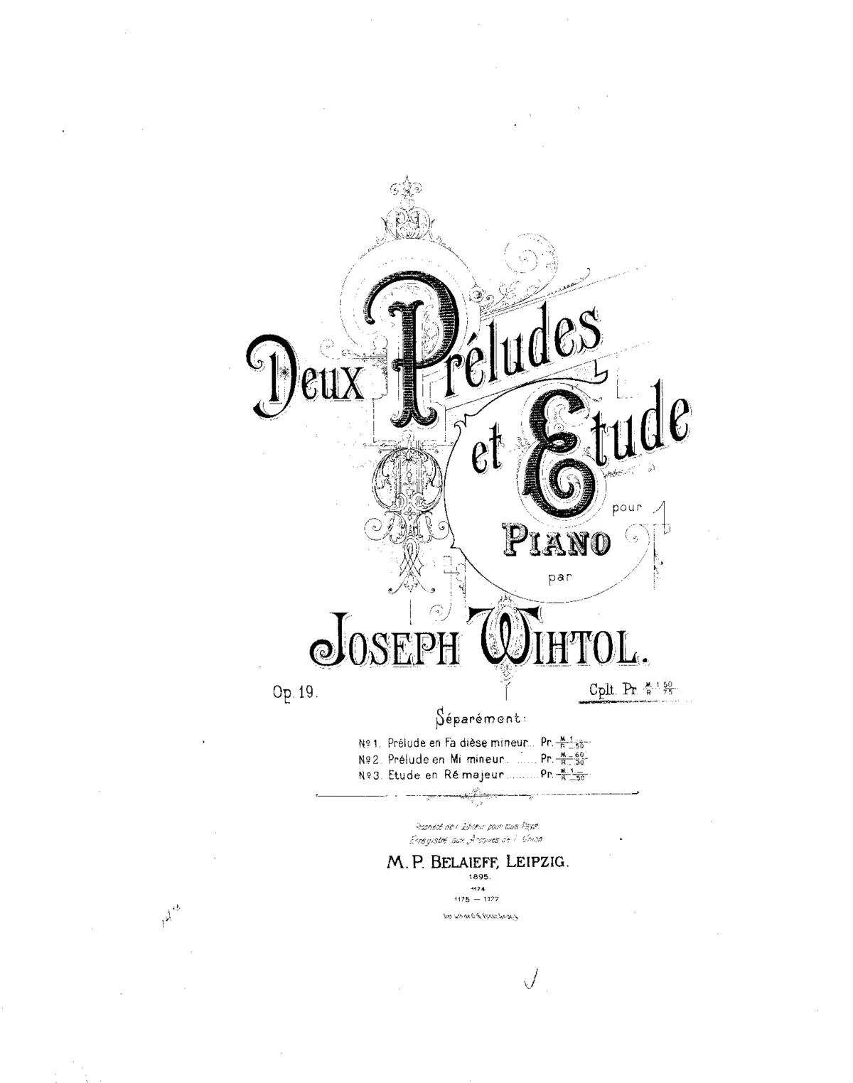 2 Preludes and Etude - Page 1