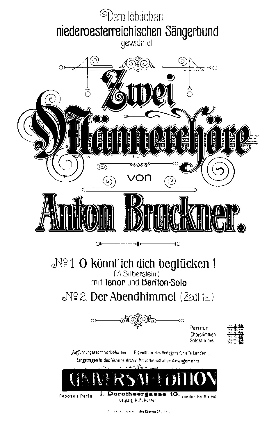 2 Männerchöre - Page 1